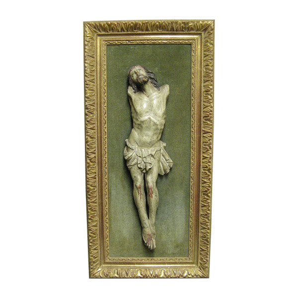 Christ in polychrome carved wood, 18th century