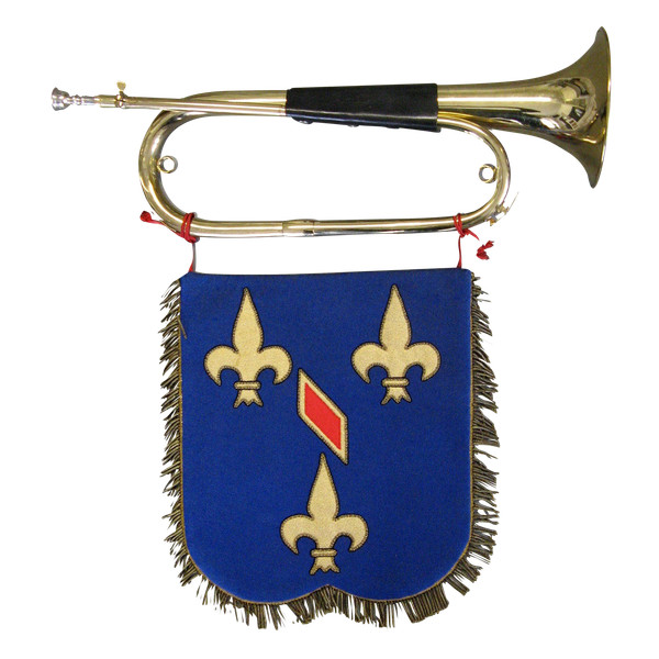 Flammen- und Kavallerietrompeten des 3. Regiments der Dragoner.