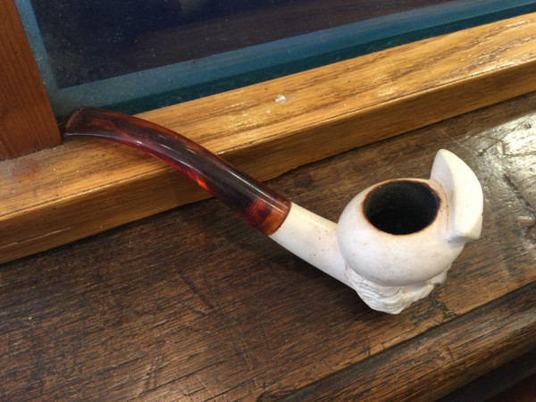 Man with turban. Meerschaum pipe 