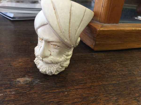 Man with turban. Meerschaum pipe 
