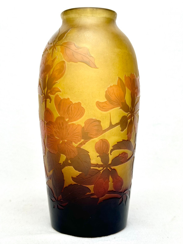 Paul Nicolas - D’argental, Vase à Décor Des Prunelliers