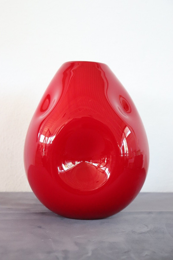 Vase Vintage En Verre d'Art De Murano, Italie, 1970s