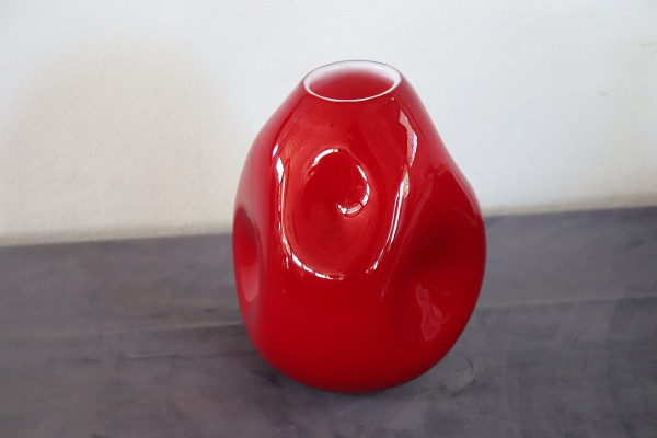 Vase Vintage En Verre d'Art De Murano, Italie, 1970s