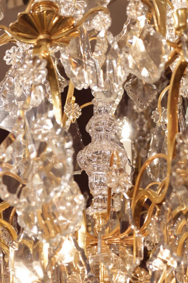 Lustre Cage En Bronze Doré XIXe siècle