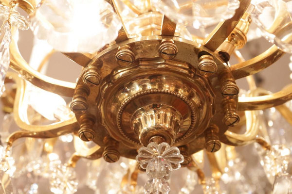 Lustre Cage En Bronze Doré XIXe siècle