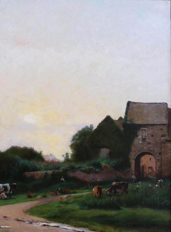 Victor Jacques RENAULT DES GRAVIERS 1816-1904 Landschaft, impressionistische Malerei