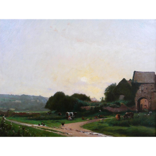 Victor Jacques RENAULT DES GRAVIERS 1816-1904 Landschaft, impressionistische Malerei