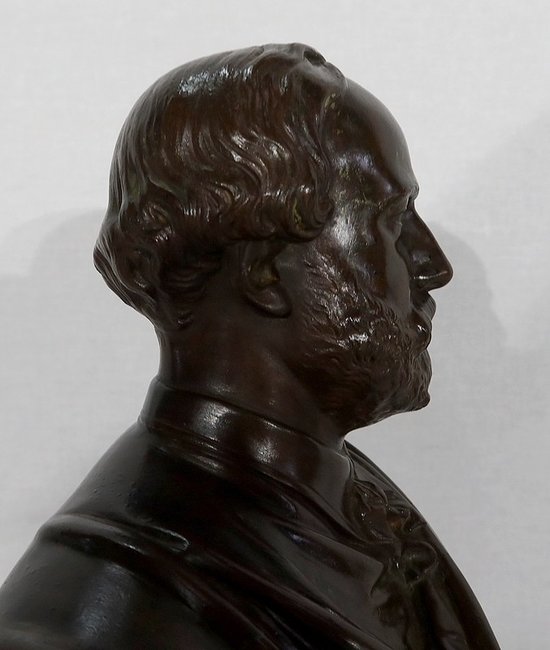 Bronze Bust " The Count of Chambord " by J-L Véray - End of XIXth century