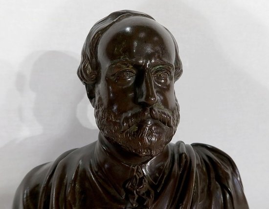 Bronze Bust " The Count of Chambord " by J-L Véray - End of XIXth century