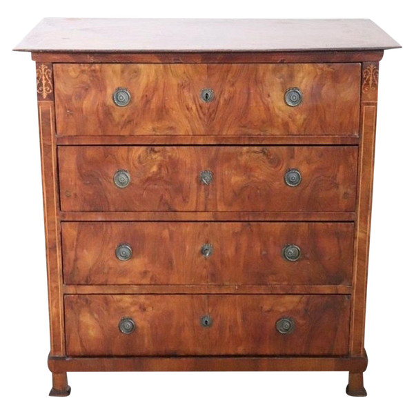 Commode italienne ancienne, fin du 19e siècle 