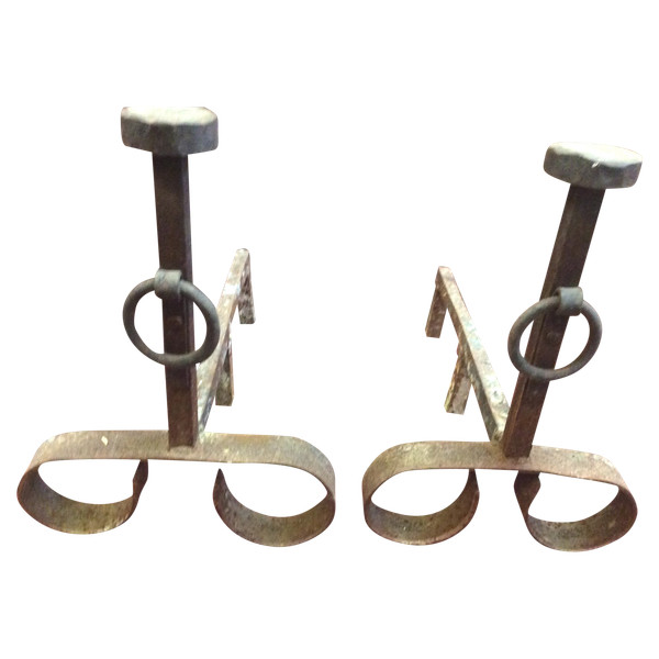 Pair of andirons 