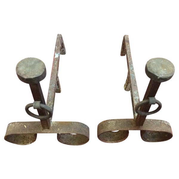 Pair of andirons 