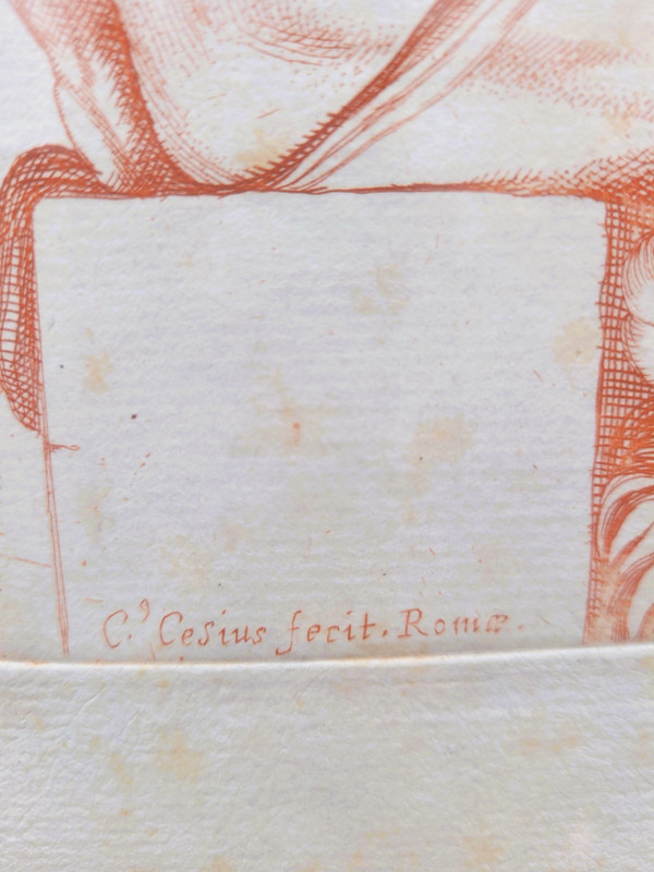 Paire de gravures à la manière des sanguines 