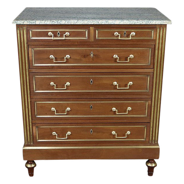 Petite commode en acajou de style Louis XVI 