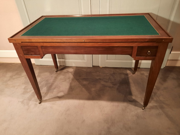 Mahogany tric-trac games table from the Restoration period.