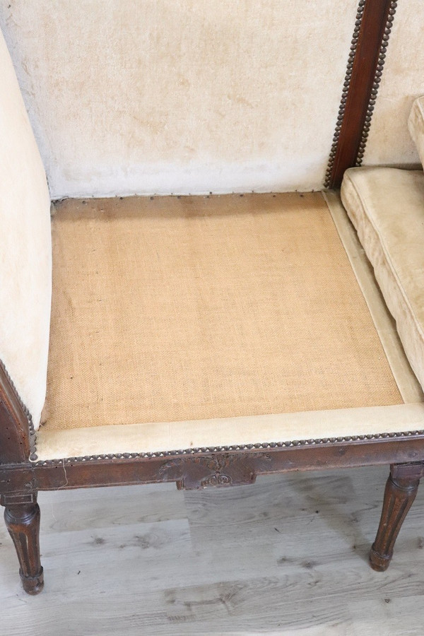 Italian Antique Settee from the Louis XVI Period 