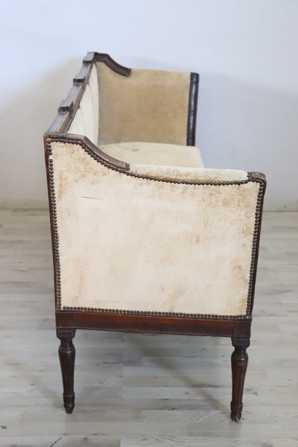 Italian Antique Settee from the Louis XVI Period 