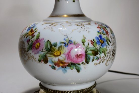 Porcelain Lamp From Paris. XIX th century