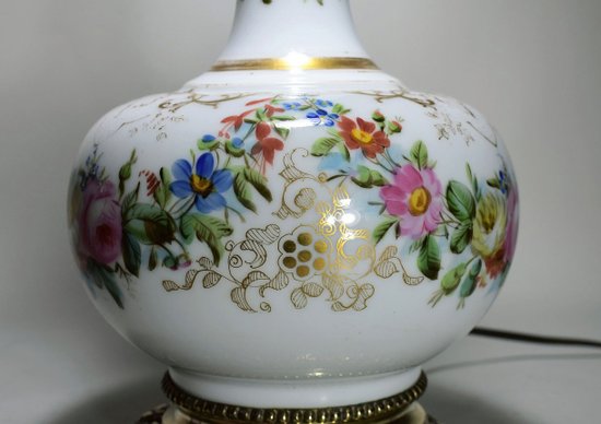 Porcelain Lamp From Paris. XIX th century