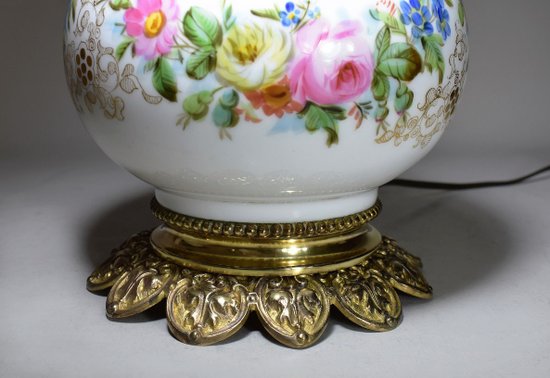Porcelain Lamp From Paris. XIX th century
