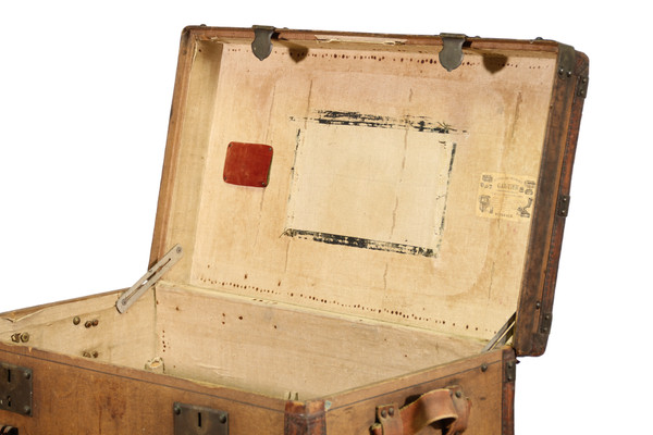 Ancienne Malle de Voyage, Fabriquée par la Société Gautier à Bordeaux Dans les Années 1900 