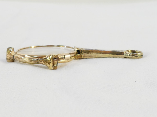 Bicchiere Lorgnon binocolo Faccia principale in ARGENTO STERLING vermeil