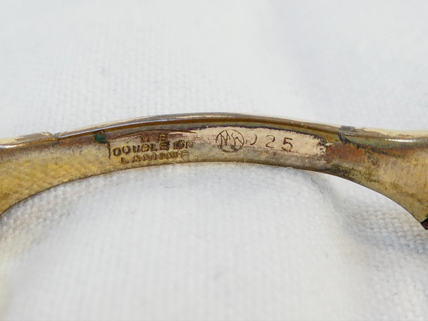 Bicchiere Lorgnon binocolo Faccia principale in ARGENTO STERLING vermeil