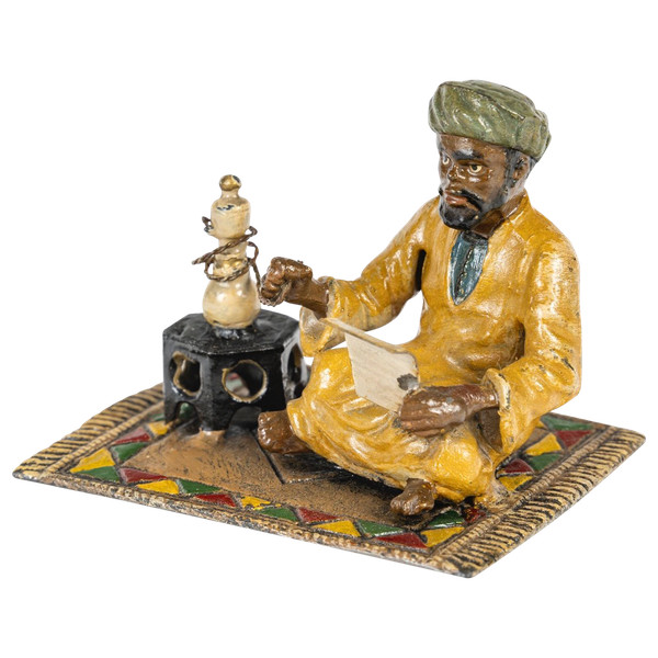 Scultura orientalista in policromia Regola del XX secolo