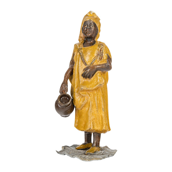 An orientalist sculpture in regula, early 20th century 