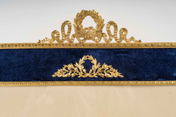 A large gilt bronze photo frame, late 19th century