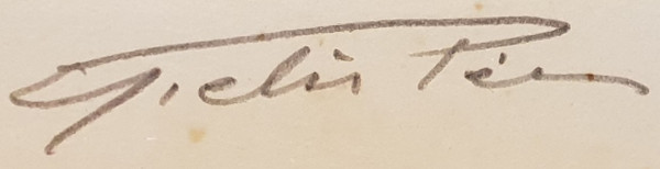 Gravure en couleurs, numérotée et signée, « GROENE GREI » (Bruges) de GIELIS PIERRE :