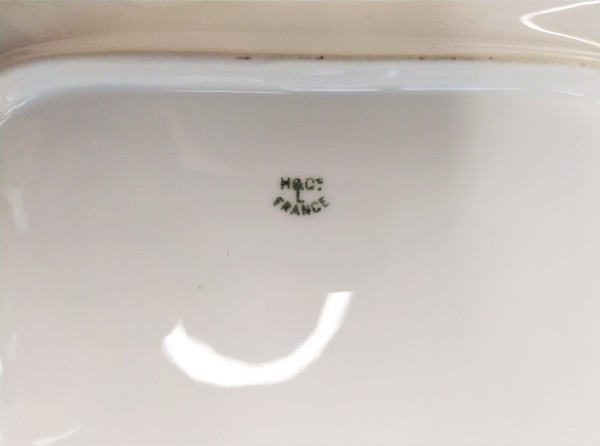 Coupe en porcelaine par Haviland, circa 1891 Limoges 