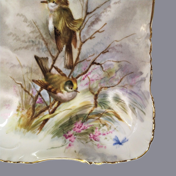 Coupe en porcelaine par Haviland, circa 1891 Limoges 