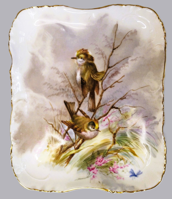 Coupe en porcelaine par Haviland, circa 1891 Limoges 