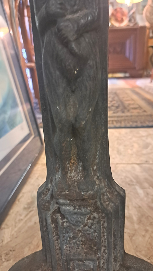 Pairs of Gothic Fireplace Andirons from the High Medieval Period, 18th century 