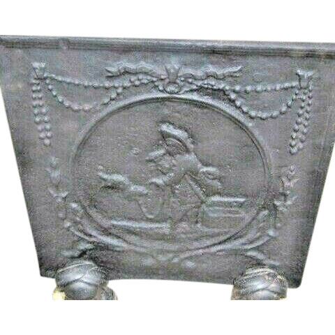  Old fireplace plaque 