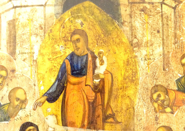 Russisch Orthodoxe Ikone HSP Dormition Jungfrau Maria Mutter Gott Apostel XVIII.