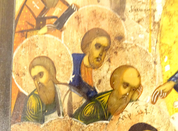 Russisch Orthodoxe Ikone HSP Dormition Jungfrau Maria Mutter Gott Apostel XVIII.