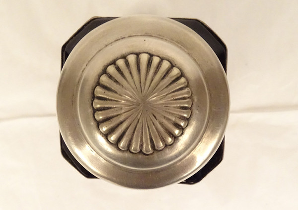 Flakon Silber Massiv Deutsch Hanau Venus Muschel Vase Schwäne Ende XIX.