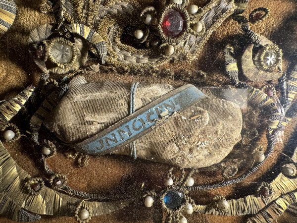 Important Tableau Reliquaire Aux Quatre Reliques - Early 18th century