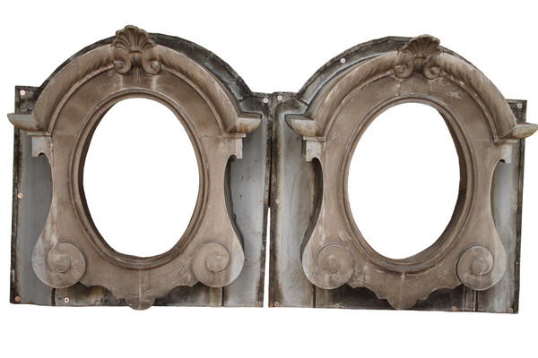 Two Zinc Bull's-eyes