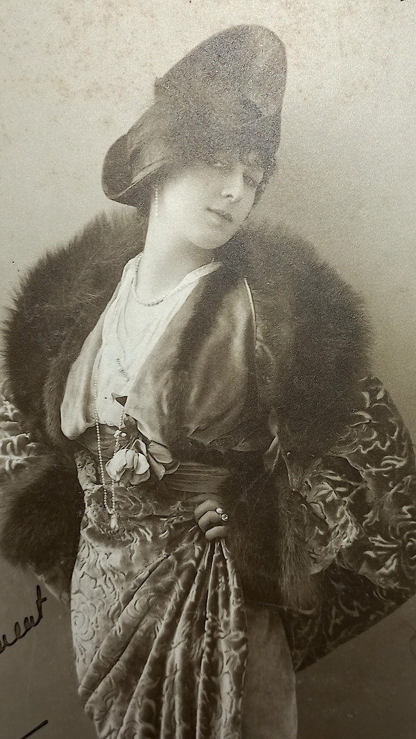 Photo Mado Minty New York 1913 signée et dédicacée 