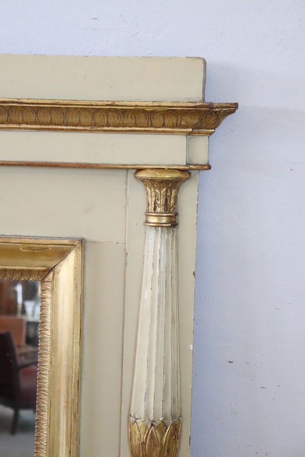 Miroir Doré Et Laqué de la période néoclassique