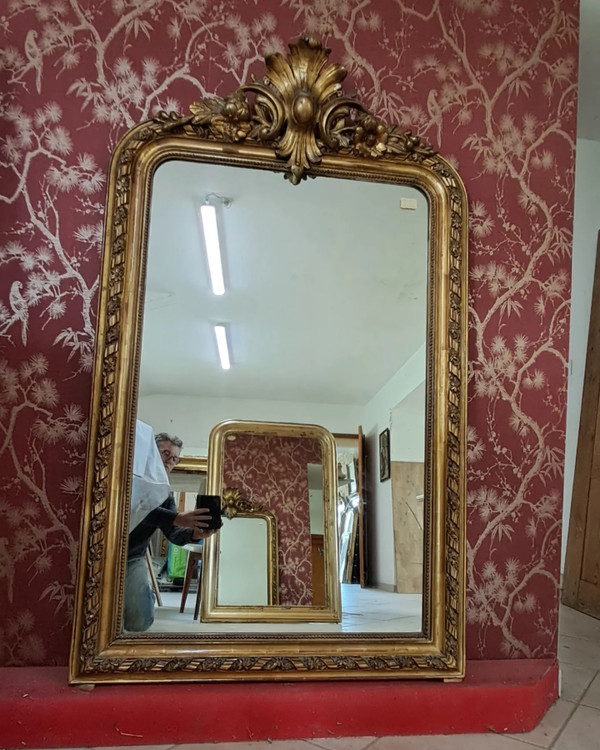 Louis Philippe period mirror 157 x 97