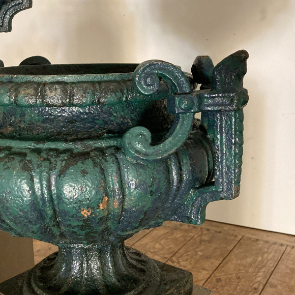 Pair of 19th century cast iron basins