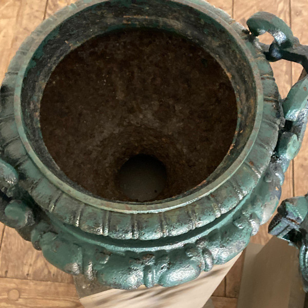 Pair of 19th century cast iron basins