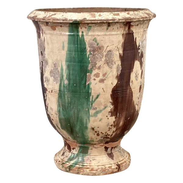 Vase d' Anduze XIX Signé Boisset