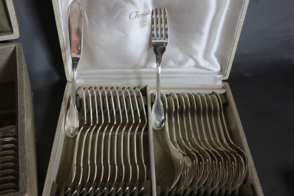 97-teilige Menagerie Christofle Muschelmodell