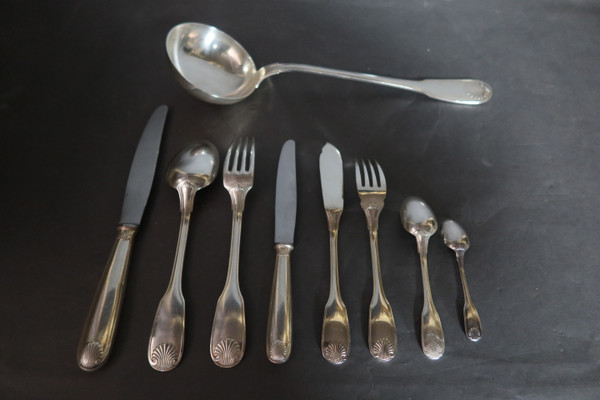 97-teilige Menagerie Christofle Muschelmodell