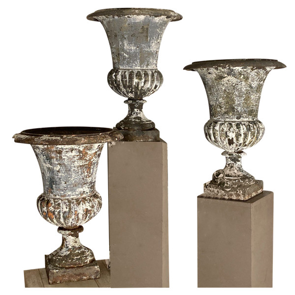 3 XIX bacini in ghisa